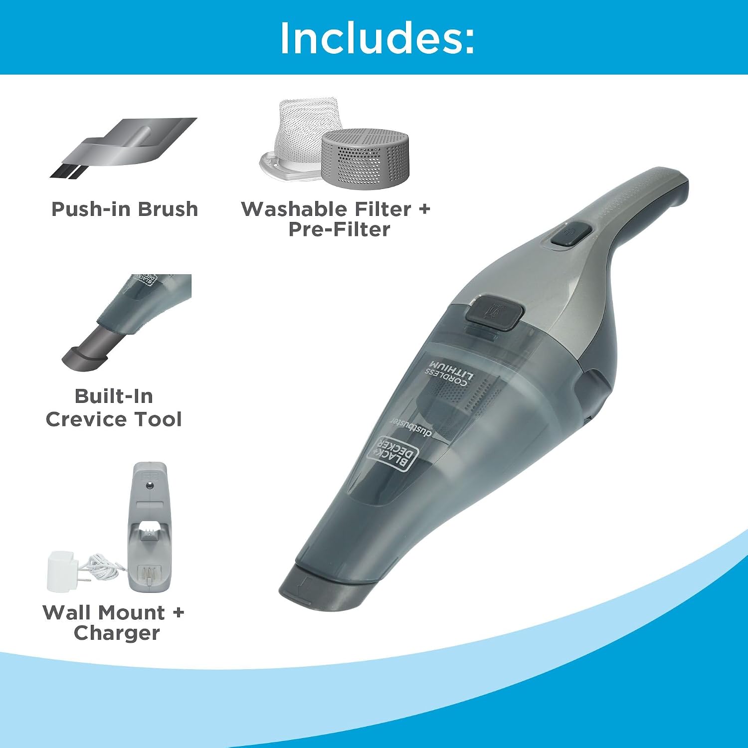 BLACK+DECKER Dustbuster Dry 3.6V Cordless Handheld Vacuum