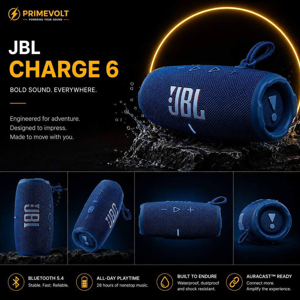 JBL Charge 6, Portable Wireless Bluetooth Speaker